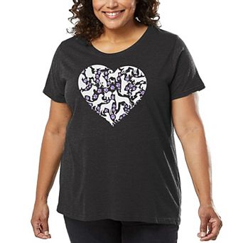 Dog Heart - Women's Plus Size Word Art T-Shirt