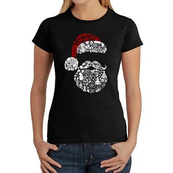 Santa Pics - Women's Word Art T-Shirt