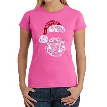 Santa Pics - Women's Word Art T-Shirt