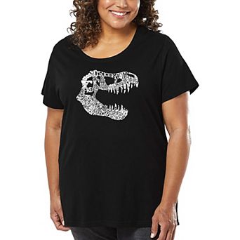 Women's Plus Size Word Art T-shirt - TREX