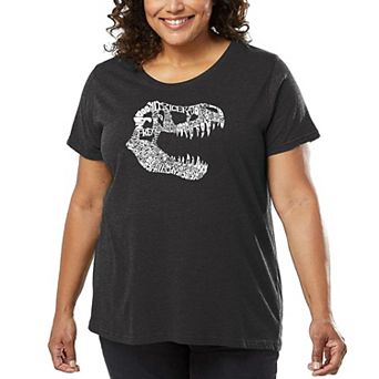 Women's Plus Size Word Art T-shirt - TREX