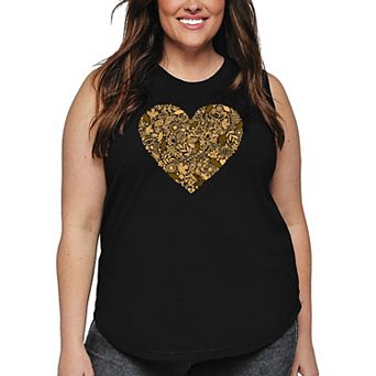 Fall Vibes - Women's Plus Size Word Art Tank Top