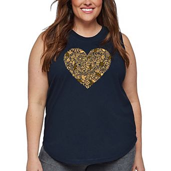 Fall Vibes - Women's Plus Size Word Art Tank Top