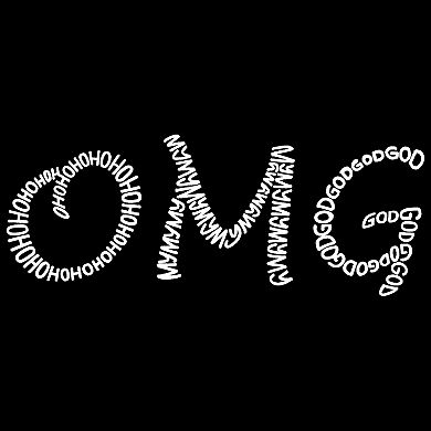 Women's Plus Size Word Art T-shirt - OMG