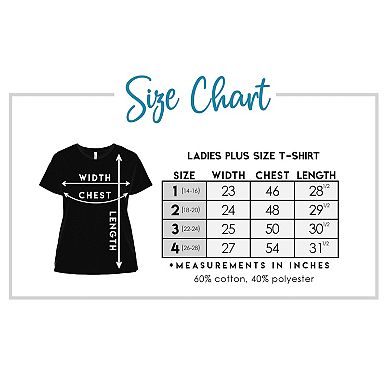 Women's Plus Size Word Art T-shirt - California Hearts