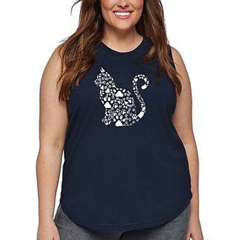 Cat Claws - Women's Plus Size Word Art Tank Top