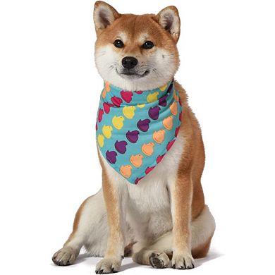 Peeps for Pets Chick Rainbow Print Dog Bandana