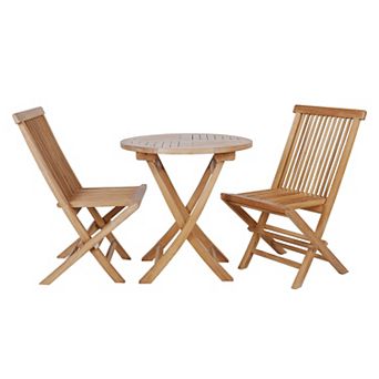 Teak Wood 3 pc Folding Sets for Outdoor Living