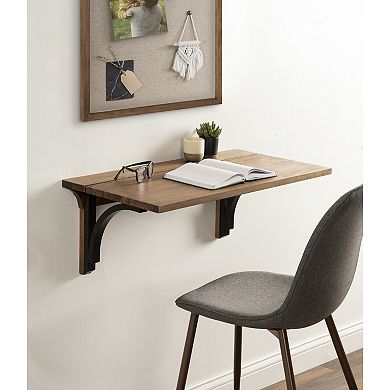 Corblynd Wood Wall Mounted Desk