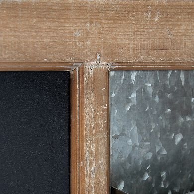 Idamae Wood Framed Chalkboard Wall Organizer