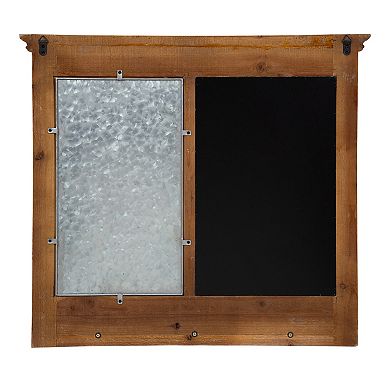 Idamae Wood Framed Chalkboard Wall Organizer