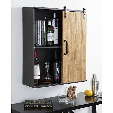 Samuels Decorative Sliding One Door Wall Cabinet