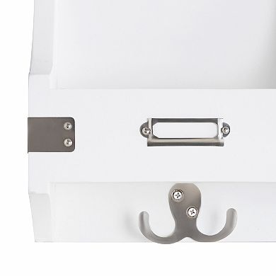 Stallard Wood Wall Pinboard with Hooks