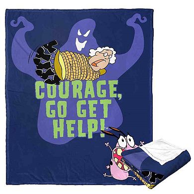 Cartoon Network's Courage The Cowardly Dog Go Get Help Silk Touch Throw Blanket