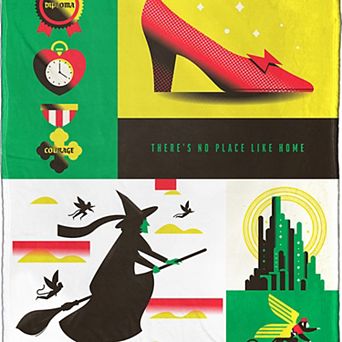 Warner Bros. WB 100 No Place Like Home Silk Touch Throw Blanket 50x60 Inches