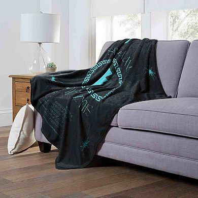 Warner Bros. DC Comics Shazam Green Glow Silk Touch Throw Blanket 50x60 Inches