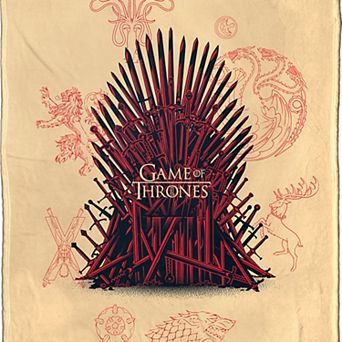 Warner Bros. Game Of Thrones Iconography Silk Touch Throw Blanket 50x60 Inches