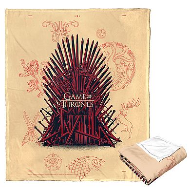 Warner Bros. Game Of Thrones Iconography Silk Touch Throw Blanket 50x60 Inches