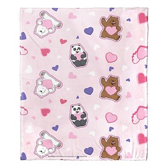 Cartoon Network We Bare Bears Sweet Bears Silk Touch Throw Blanket 50x60 Inches