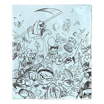 Cartoon Network's Billy And Mandy Grim And Gang Silk Touch Throw Blanket