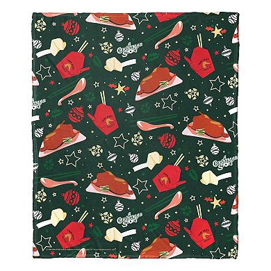 Warner Bros. A Christmas Story Duck Dinner Silk Touch Throw Blanket 50x60 Inches