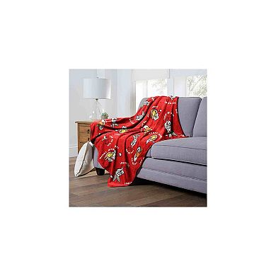 Warner Bros. Looney Tunes Merry Merry Silk Touch Throw Blanket 50x60 Inches