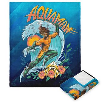 DC Comics Aquaman 2 Trident Ready Silk Touch Throw Blanket