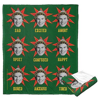 Warner Bros. Elf Expressions Silk Touch Throw Blanket 50x60 Inches