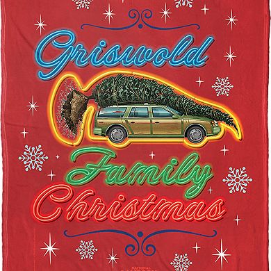 Warner Bros. WB 100 Griswold Christmas Silk Touch Throw Blanket 50x60 Inches