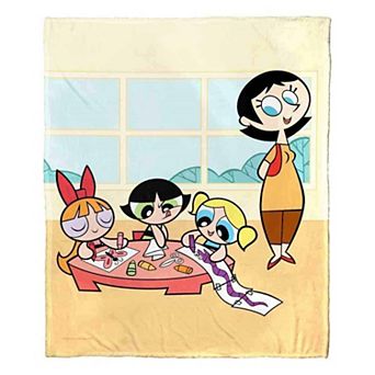 Cartoon Network Powerpuff Girls Classtime Fun Silk Touch Throw Blanket 50x60 Inches