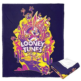 Warner Bros. WB 100 Whats Up Doc Multi Silk Touch Throw Blanket 50x60 Inches