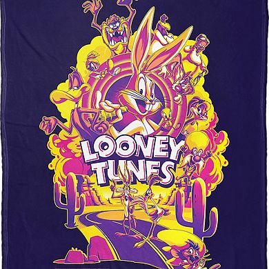 Warner Bros. WB 100 Whats Up Doc Multi Silk Touch Throw Blanket 50x60 Inches