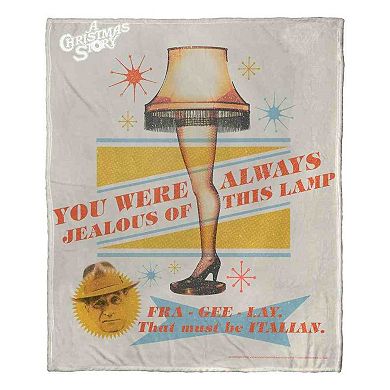 Warner Bros. A Christmas Story Always Jealous Silk Touch Throw Blanket 50x60 Inches