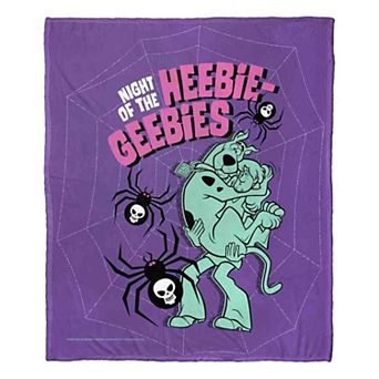 Warner Bros. Scooby-Doo Heebie Geebies Night Silk Touch Throw Blanket 50x60 Inches