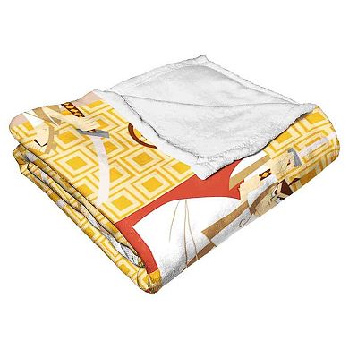 Cartoon Network Samurai Jack Fighting Jack Silk Touch Throw Blanket 50x60 Inches