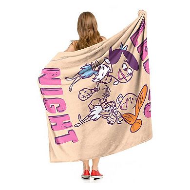 Warner Bros. The Flintstones Ladies Night Silk Touch Throw Blanket 50x60 Inches