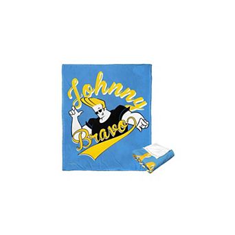 Cartoon Network Johnny Bravo Varsity Johnny Silk Touch Throw Blanket 50x60 Inches