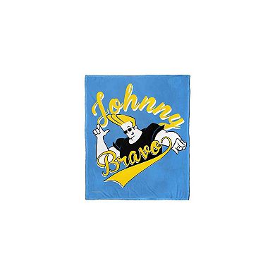 Cartoon Network Johnny Bravo Varsity Johnny Silk Touch Throw Blanket 50x60 Inches