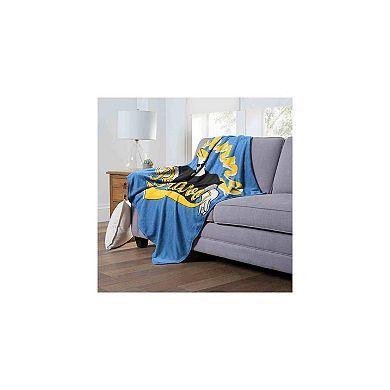 Cartoon Network Johnny Bravo Varsity Johnny Silk Touch Throw Blanket 50x60 Inches