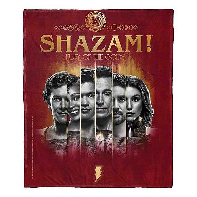 Warner Bros. DC Comics Shazam Super Family Silk Touch Throw Blanket 50x60 Inches