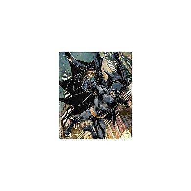 DC Comics Batman Swinging In Silk Touch Throw Blanket