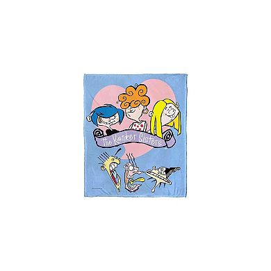 Cartoon Network Ed Edd N Eddy Uh Oh Kranker Sisters Silk Touch Throw Blanket 50x60 Inches