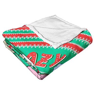 Nickelodeon Nick Rewind Ren And Stimpy Crazy About Christmas Silk Touch Throw Blanket 50x60 Inches