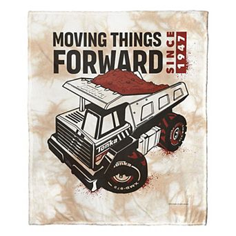 Hasbro Tonka Moving Things Forward Silk Touch Throw Blanket 50x60 Inches