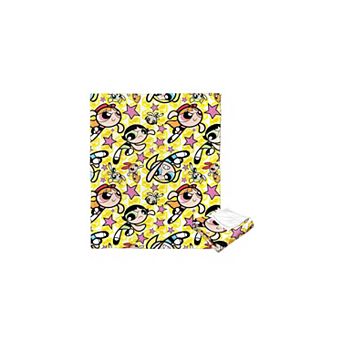 Cartoon Network Powerpuff Girls Fighting Crime Silk Touch Throw Blanket 50x60 Inches