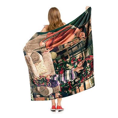 Warner Bros. Friends Christmas Siblings Silk Touch Throw Blanket 50x60 Inches