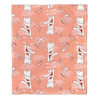 Cartoon Network's Cow And Chicken Cow And Chicken Repeat Silk Touch Throw Blanket