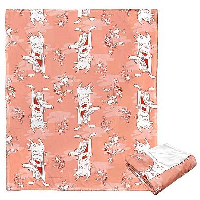 Cartoon Network's Cow And Chicken Cow And Chicken Repeat Silk Touch Throw Blanket