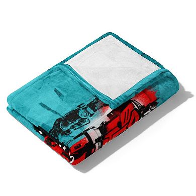 Hasbro Transformers: Rise Of The Beasts Graffiti Optimus Silk Touch Throw Blanket 50x60 Inches