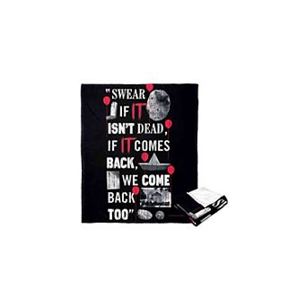 Warner Brothers It Chapter 2 We'll Be Back Silk Touch Throw Blanket 50x60 Inches